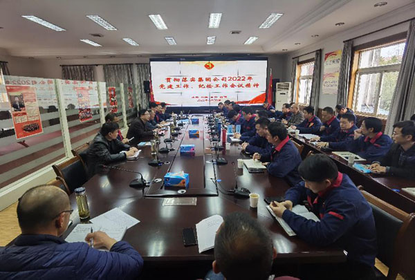 公司召開會議傳達(dá)集團(tuán)公司黨建工作、紀(jì)檢工作會議精神